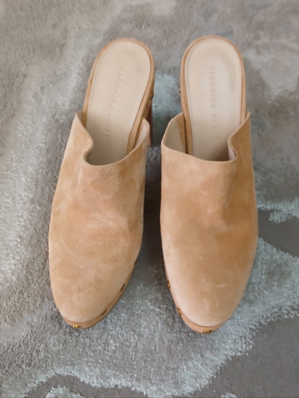 Veronica Beard Grita Suede Clogs - Picture 8 of 12